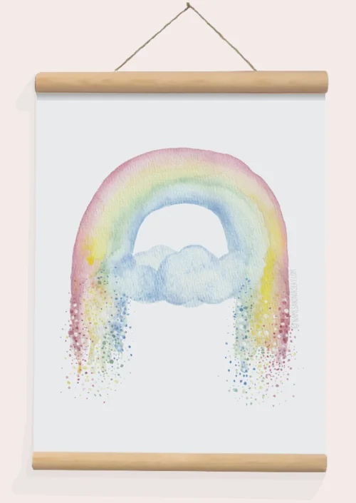 letter a rainbow